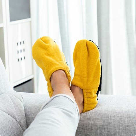 AbrigaPies — pantuflas puestas en uso